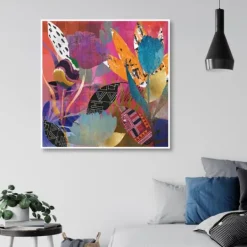 Kirkland's Home Flower Power Passion Framed Canvas Art Print- Framed Art