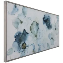 Kirkland's Home Flowering Indigo Floral Framed Art Print- Framed Art