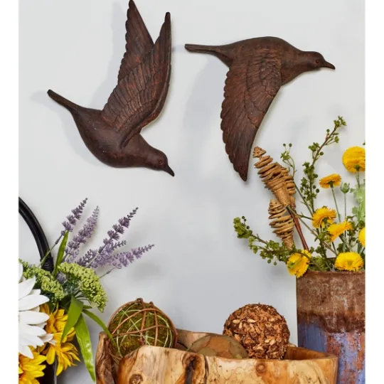 Kirkland's Home Flying Birds Wall Sculptures, Set Of 3- Wall Plaques