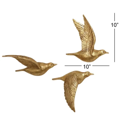 Kirkland's Home Flying Birds Wall Sculptures, Set Of 3- Wall Plaques