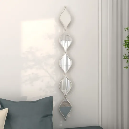 Kirkland's Home Foil Slim Stacked Teardrops Wall Mirror- Decorative Mirrors