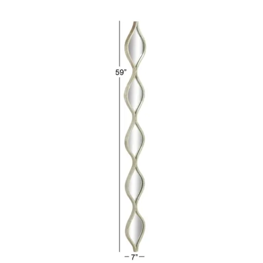 Kirkland's Home Foil Slim Stacked Teardrops Wall Mirror- Decorative Mirrors