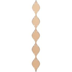 Kirkland's Home Foil Slim Stacked Teardrops Wall Mirror- Decorative Mirrors