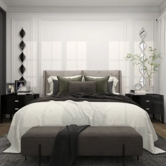 Kirkland's Home Foil Slim Stacked Teardrops Wall Mirror- Decorative Mirrors