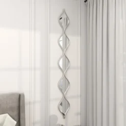 Kirkland's Home Foil Slim Stacked Teardrops Wall Mirror- Decorative Mirrors