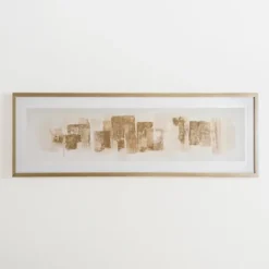 Kirkland's Home Foil Strokes Embossed Framed Art Print- Framed Art