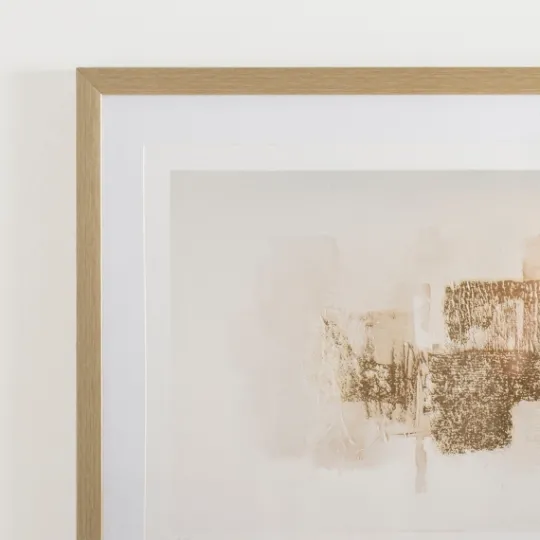 Kirkland's Home Foil Strokes Embossed Framed Art Print- Framed Art