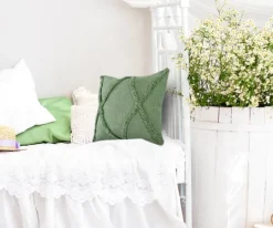 Kirkland's Home Forest Fringe Diamond Pillow, 20 In.- Pillows