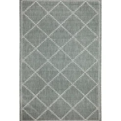 Kirkland's Home Forest Geo Lattice Outdoor Area Rug, 4X7- Outdoor Rugs