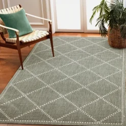 Kirkland's Home Forest Geo Lattice Outdoor Area Rug, 4X7- Outdoor Rugs
