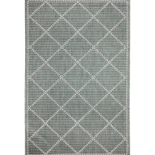 Kirkland's Home Forest Geo Lattice Outdoor Area Rug, 6X9- Outdoor Rugs