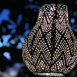 Kirkland's Home Forest Ikat Bulb Hanging Led Outdoor Lantern- Outdoor Lighting