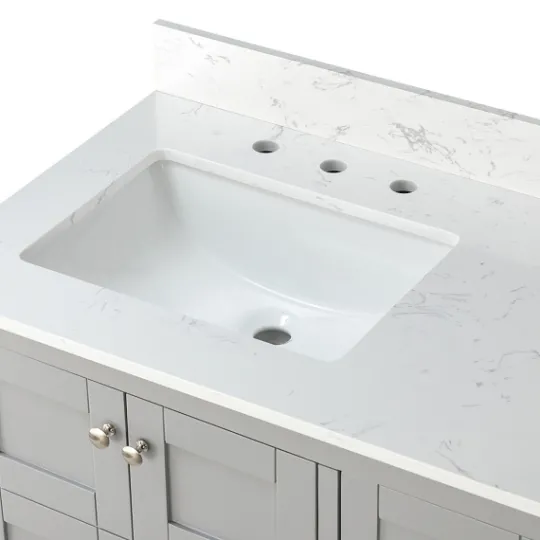 Kirkland's Home Foster Wood Backsplash Sink Vanity- Bathroom Furniture