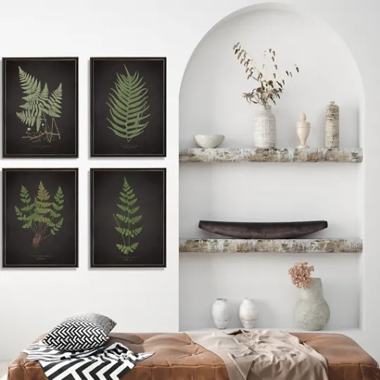 Kirkland's Home Four Ferns Framed Art Prints, Set Of 4- Framed Art