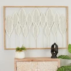 Kirkland's Home Framed Cut-Out Leaves Wall Plaque- Wall Plaques