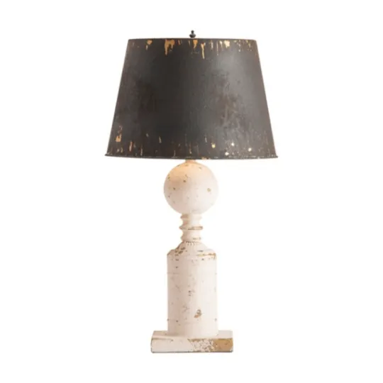 Kirkland's Home Fran Farmhouse Metal Shade Table Lamp- Table Lamps