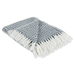 Kirkland's Home French And White Arrowhead Throw- Blankets & Throws