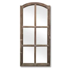 Kirkland's Home French Farmhouse Wooden Decorative Mirror- Decorative Mirrors