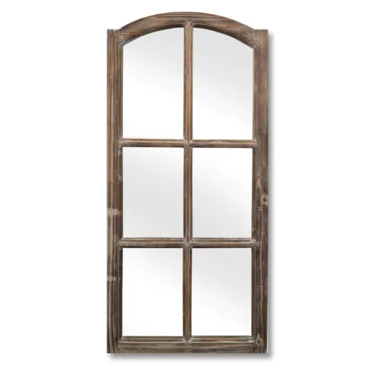 Kirkland's Home French Farmhouse Wooden Decorative Mirror- Decorative Mirrors