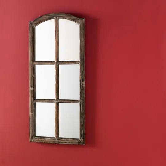 Kirkland's Home French Farmhouse Wooden Decorative Mirror- Decorative Mirrors