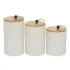 Kirkland's Home French Scalloped Canisters, Set Of 3- Decorative Bowls & Jars
