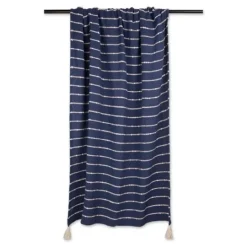 Kirkland's Home French Slub Stripe Decorative Throw- Blankets & Throws