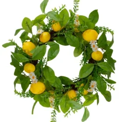 Kirkland's Home Fresh Daisies And Lemons Wreath- Wreaths