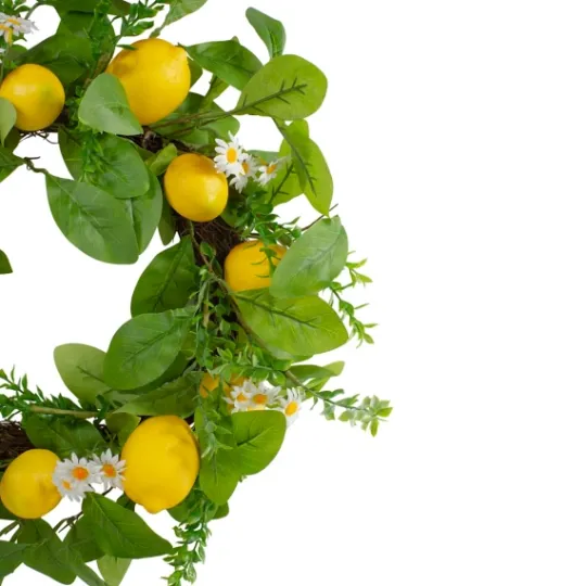 Kirkland's Home Fresh Daisies And Lemons Wreath- Wreaths