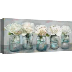 Kirkland's Home Fresh Picked Peonies Canvas Art Print- Canvas Art