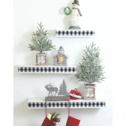 Kirkland's Home Frosted Pinecone Tree In Whitewash Planter, 18 In.- Trees & Topiaries