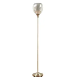 Kirkland's Home Frosted Starlight Golden Floor Lamp- Floor Lamps