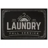 Kirkland's Home Full Service Laundry Black Floor Mat, 24X36- Kitchen & Floor Mats