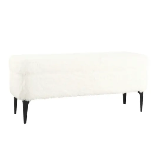 Kirkland's Home Fur Storage Bench- Benches & Ottomans