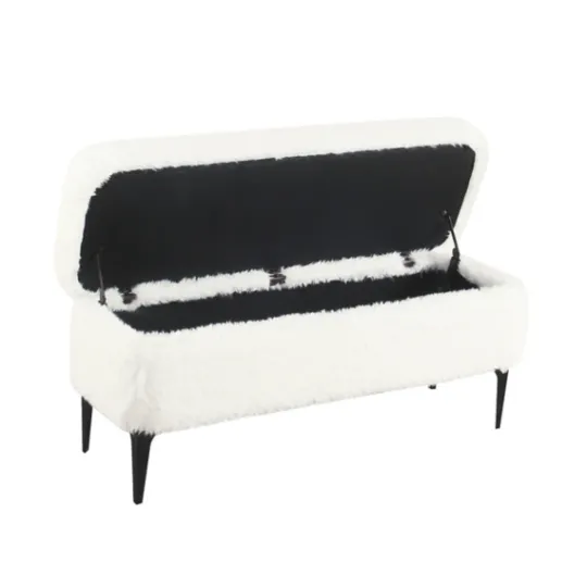 Kirkland's Home Fur Storage Bench- Benches & Ottomans