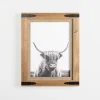 Kirkland's Home Furry Highland Cow Framed Art Print- Framed Art