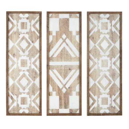 Kirkland's Home Gail Wooden Plaques, Set Of 3- Wall Plaques