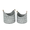 Kirkland's Home Galvanized Bead Handle Buckets, Set Of 2- Decorative Accents