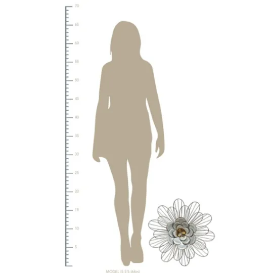 Kirkland's Home Galvanized Daisy Plaque- Wall Plaques