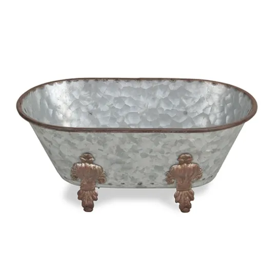 Kirkland's Home Galvanized Decorative Bathtub- Baskets & Boxes