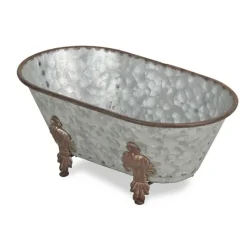Kirkland's Home Galvanized Decorative Bathtub- Baskets & Boxes