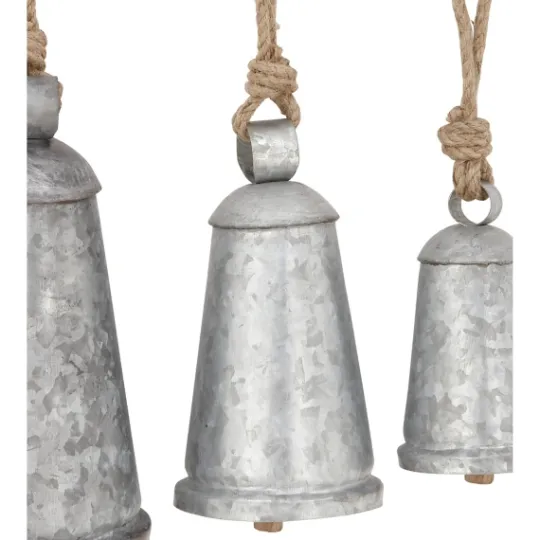Kirkland's Home Galvanized Iron Hanging Bells, Set Of 3- Decorative Accents