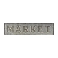 Kirkland's Home Galvanized Iron Market Wall Sign- Wall Quotes & Signs
