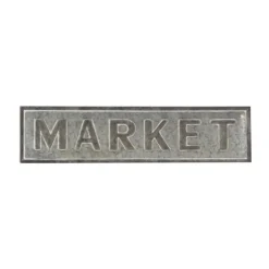 Kirkland's Home Galvanized Iron Market Wall Sign- Wall Quotes & Signs