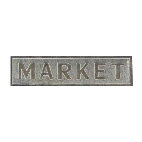 Kirkland's Home Galvanized Iron Market Wall Sign- Wall Quotes & Signs