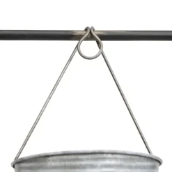 Kirkland's Home Galvanized Silver Bucket Wall Planters- Wall Storage