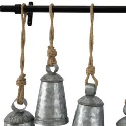 Kirkland's Home Galvanized Triangle Bells Wall Plaque- Decorative Accents