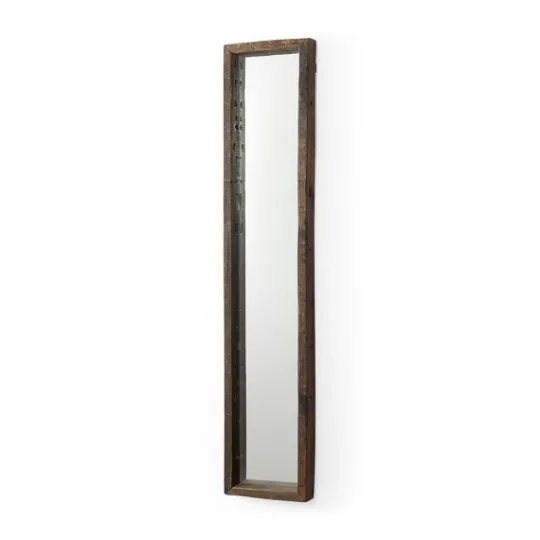 Kirkland's Home Garcelle Raw Wood Full-Length Wall Mirror- Decorative Mirrors