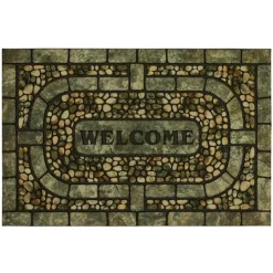 Kirkland's Home Garden Pebble Welcome Doormat- Doormats