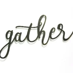 Kirkland's Home Gather Script Wall Plaque- Wall Quotes & Signs
