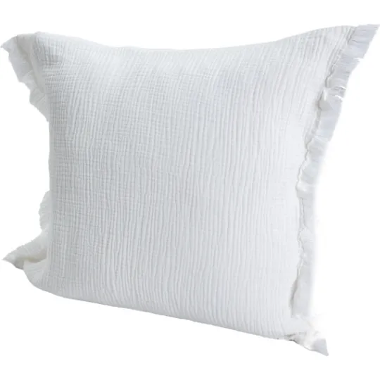 Kirkland's Home Gauze Organic Fringe Throw Pillow- Pillows